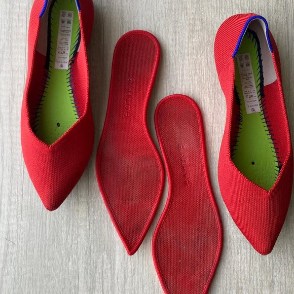 ROTHYS The Point in RED Size 7.5 - Picture 3 of 10